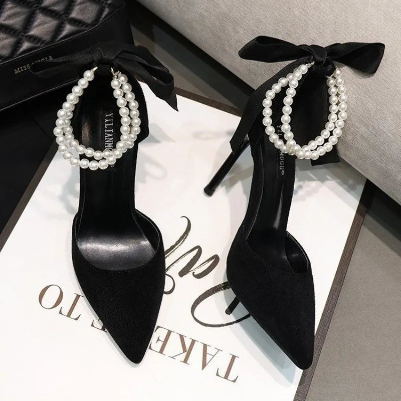 Allure Pearl Pointed Toe Shoes