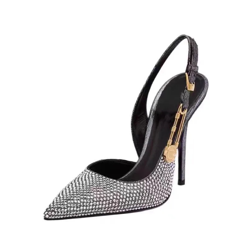 Luxe Rhinestone Stiletto Slingbacks