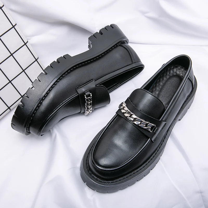 Black Tie Elevation Loafers