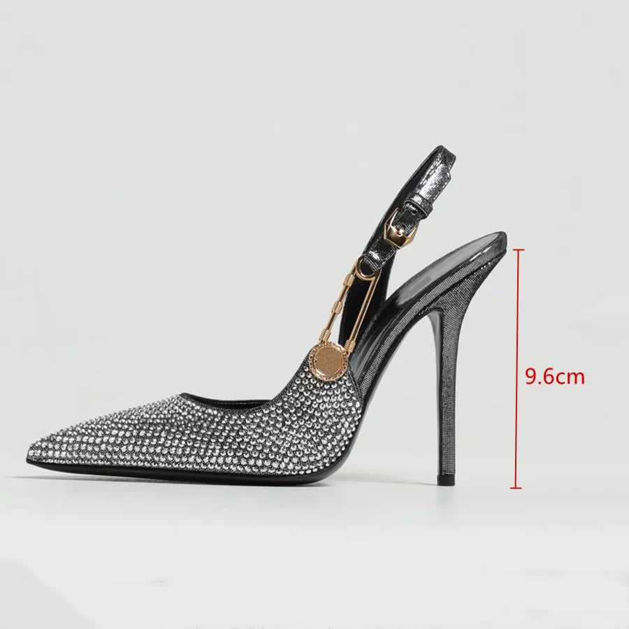 Luxe Rhinestone Stiletto Slingbacks