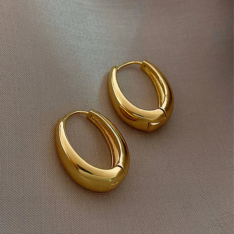 Metal Hoop Earrings