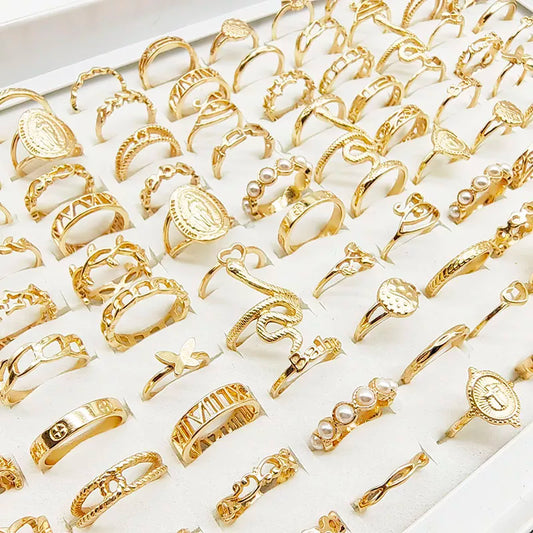 30pc Gold Rings