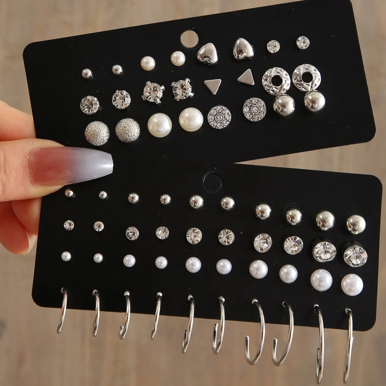 32 Pairs Of Pearl Earrings