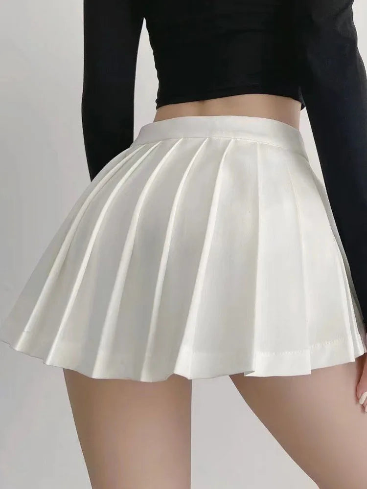 High Waist Pleated Skirts